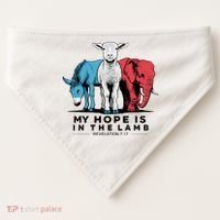 My Hope Is In The Lamb USA-Made Doggie Bandana thumb 0