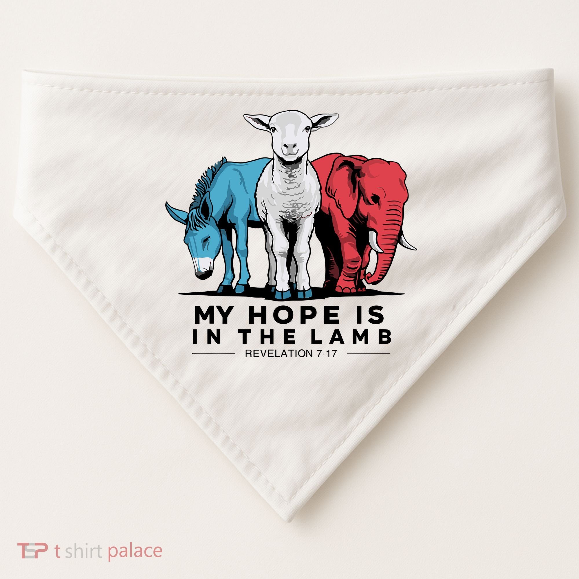 My Hope Is In The Lamb USA-Made Doggie Bandana