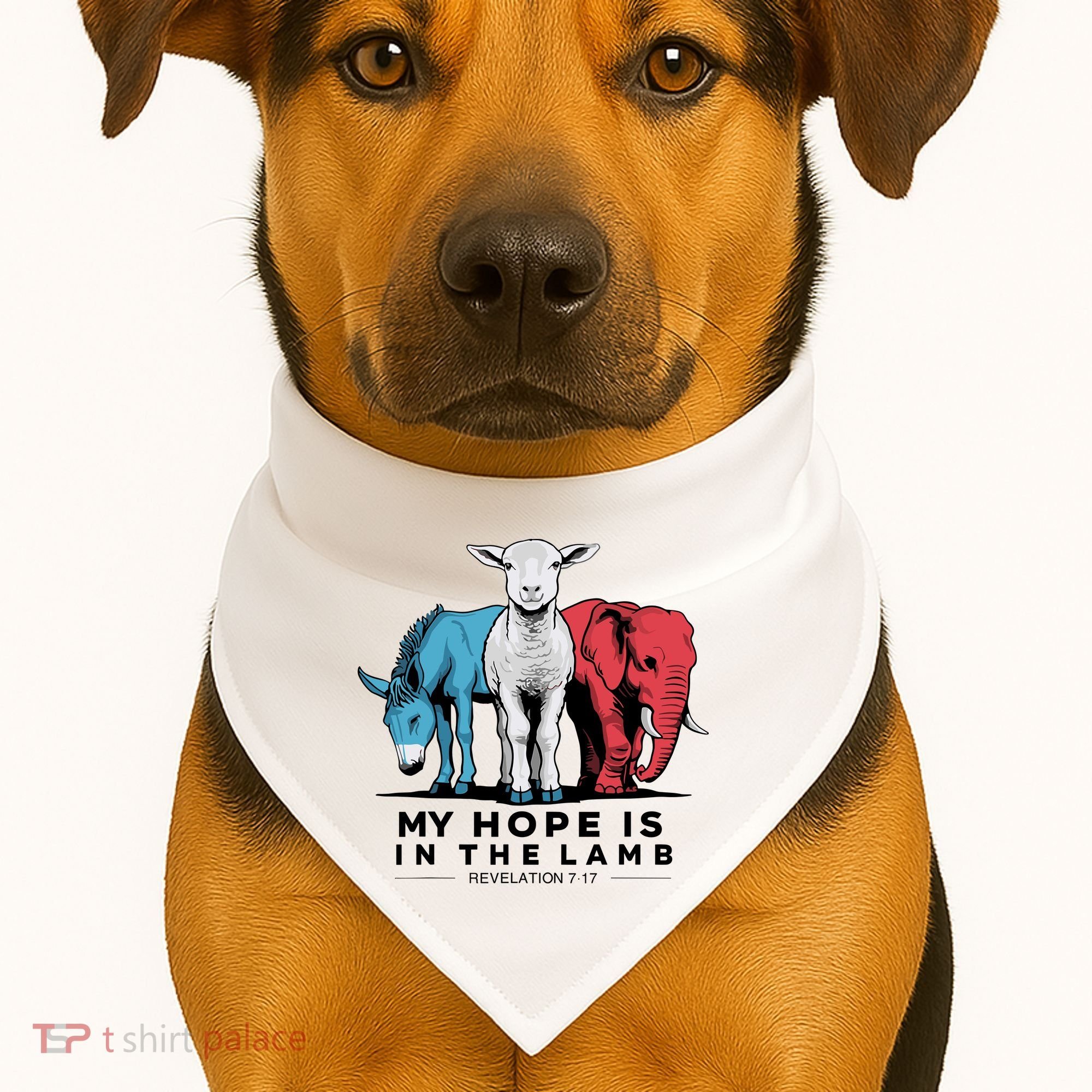 My Hope Is In The Lamb USA-Made Doggie Bandana