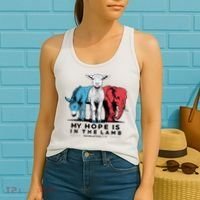 My Hope Is In The Lamb Women's Tank Top thumb 2