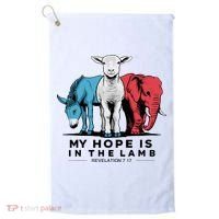 My Hope Is In The Lamb Golf Towel thumb 0