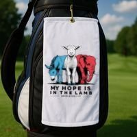 My Hope Is In The Lamb Golf Towel thumb 2