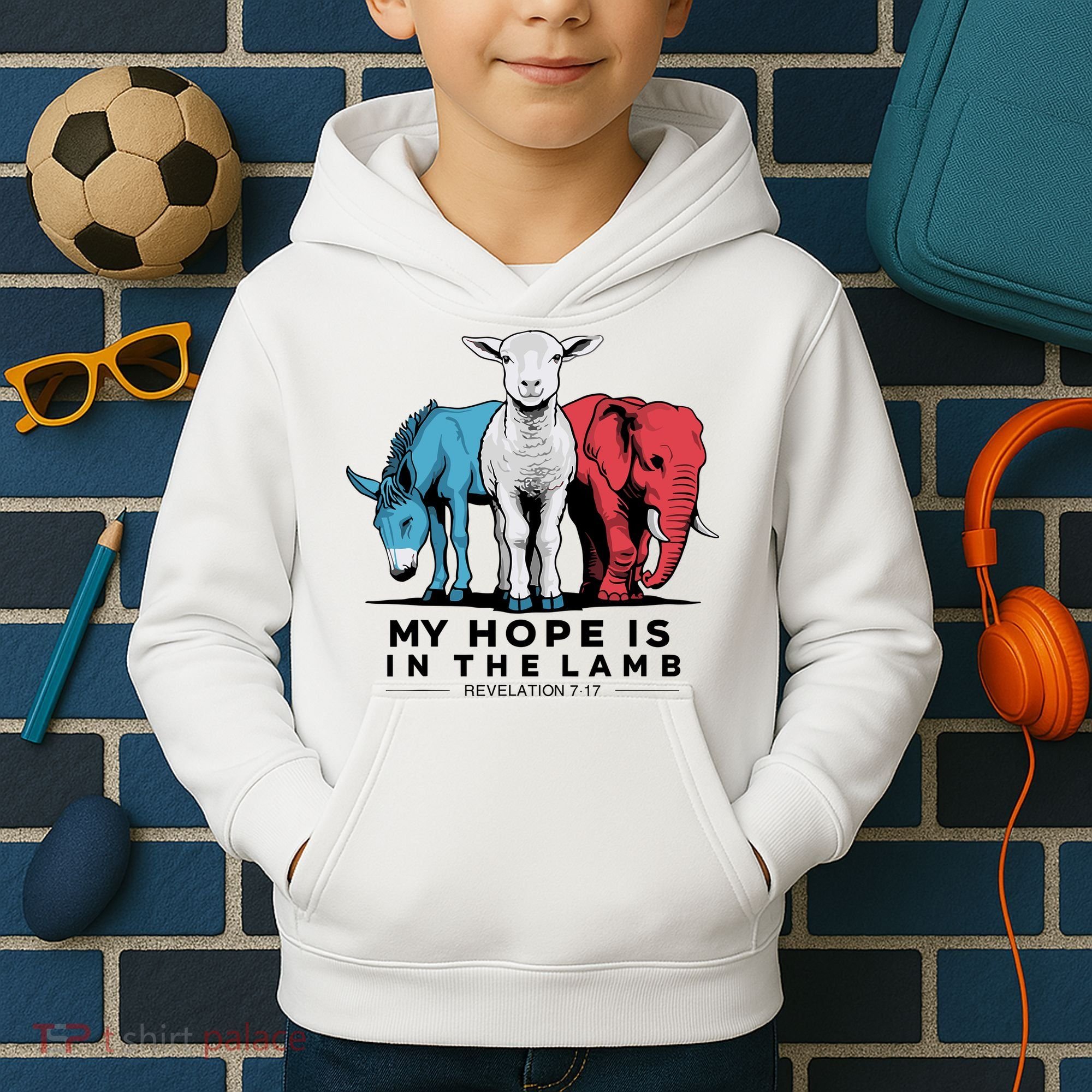 My Hope Is In The Lamb Kids Hoodie