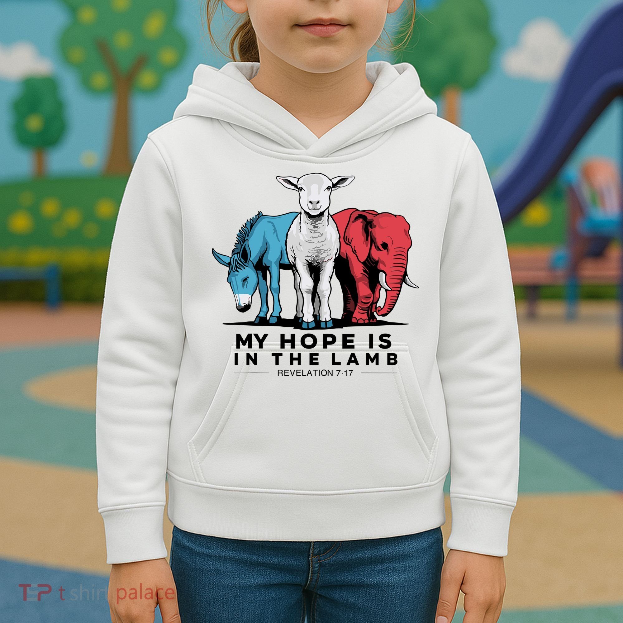 My Hope Is In The Lamb Kids Hoodie