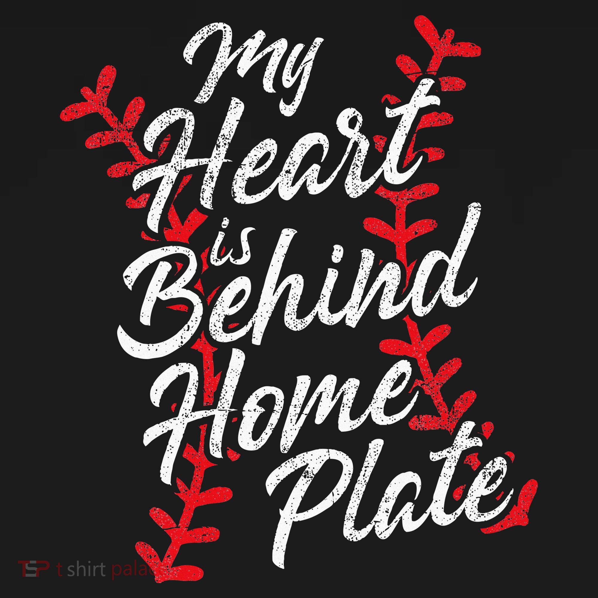 My Heart Is Behind Home Plate Baseball Laces Catcher Cute Apron