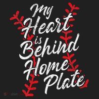 My Heart Is Behind Home Plate Baseball Laces Catcher Cute Beanie thumb 2