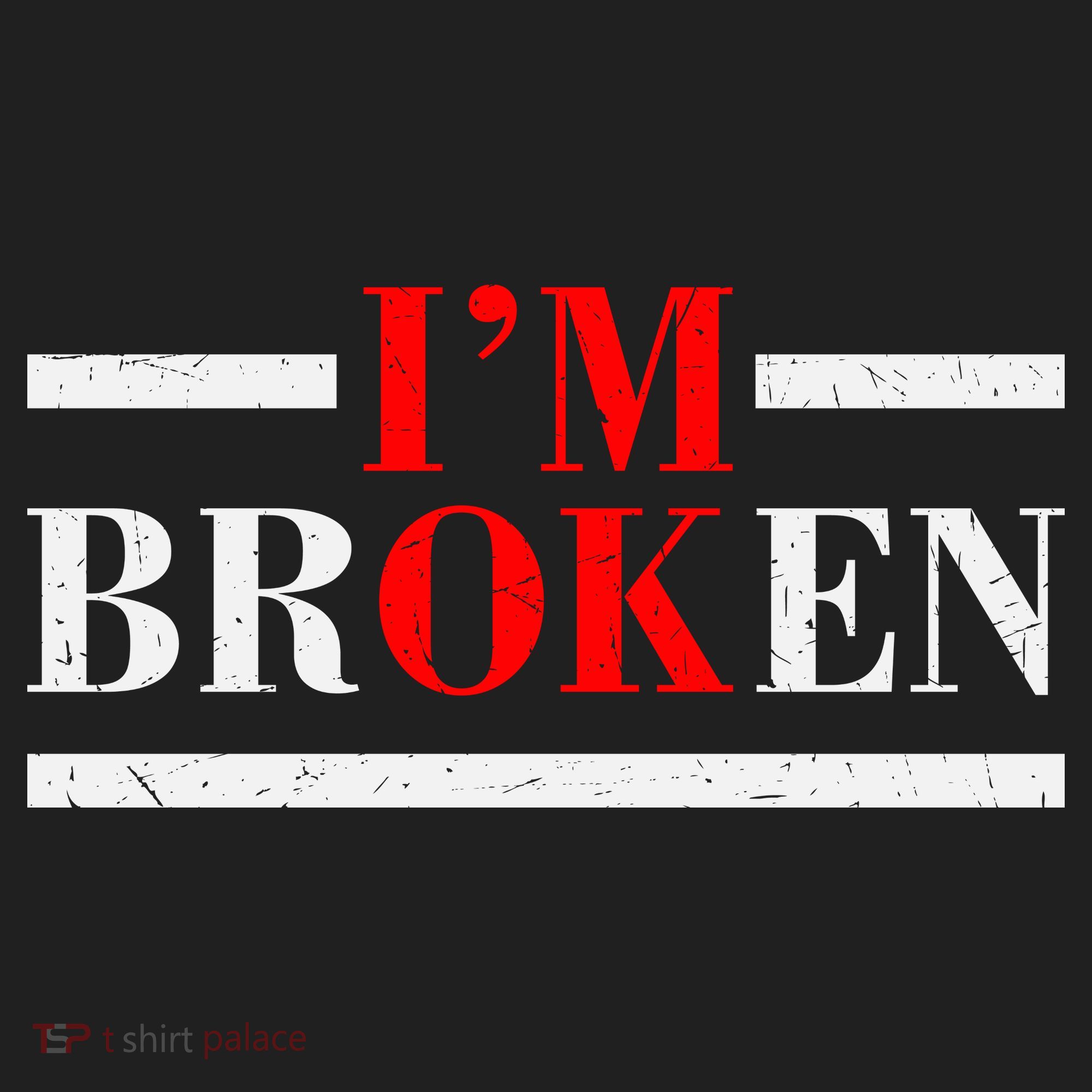 Mental Health I'm Ok I'm Broken Invisible Beanie