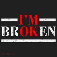 Mental Health I'm Ok I'm Broken Invisible Tumbler thumb 3