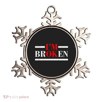 Mental Health I'm Ok I'm Broken Invisible Ornament