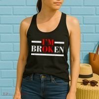 Mental Health I'm Ok I'm Broken Invisible Women's Tank Top thumb 2