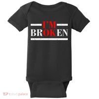 Mental Health I'm Ok I'm Broken Invisible Baby Bodysuit thumb 0
