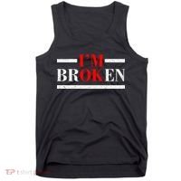 Mental Health I'm Ok I'm Broken Invisible Tank Top thumb 0