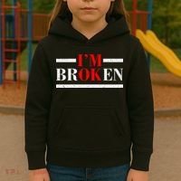 Mental Health I'm Ok I'm Broken Invisible Kids Hoodie thumb 3