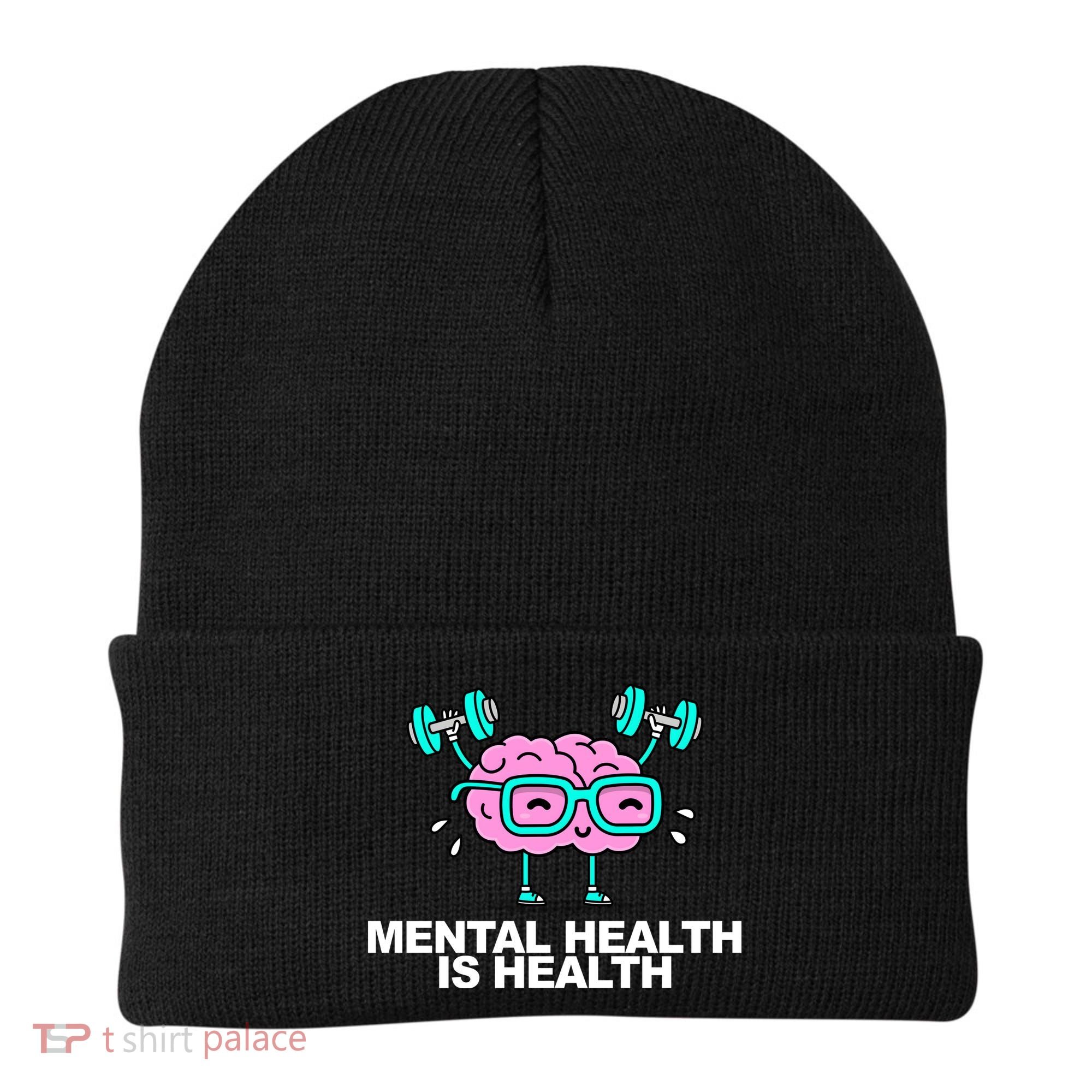 Mental Health Is Health Brain Workout Beanie