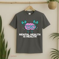 Mental Health Is Health Brain Workout T-Shirt thumb 2