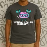 Mental Health Is Health Brain Workout T-Shirt thumb 3
