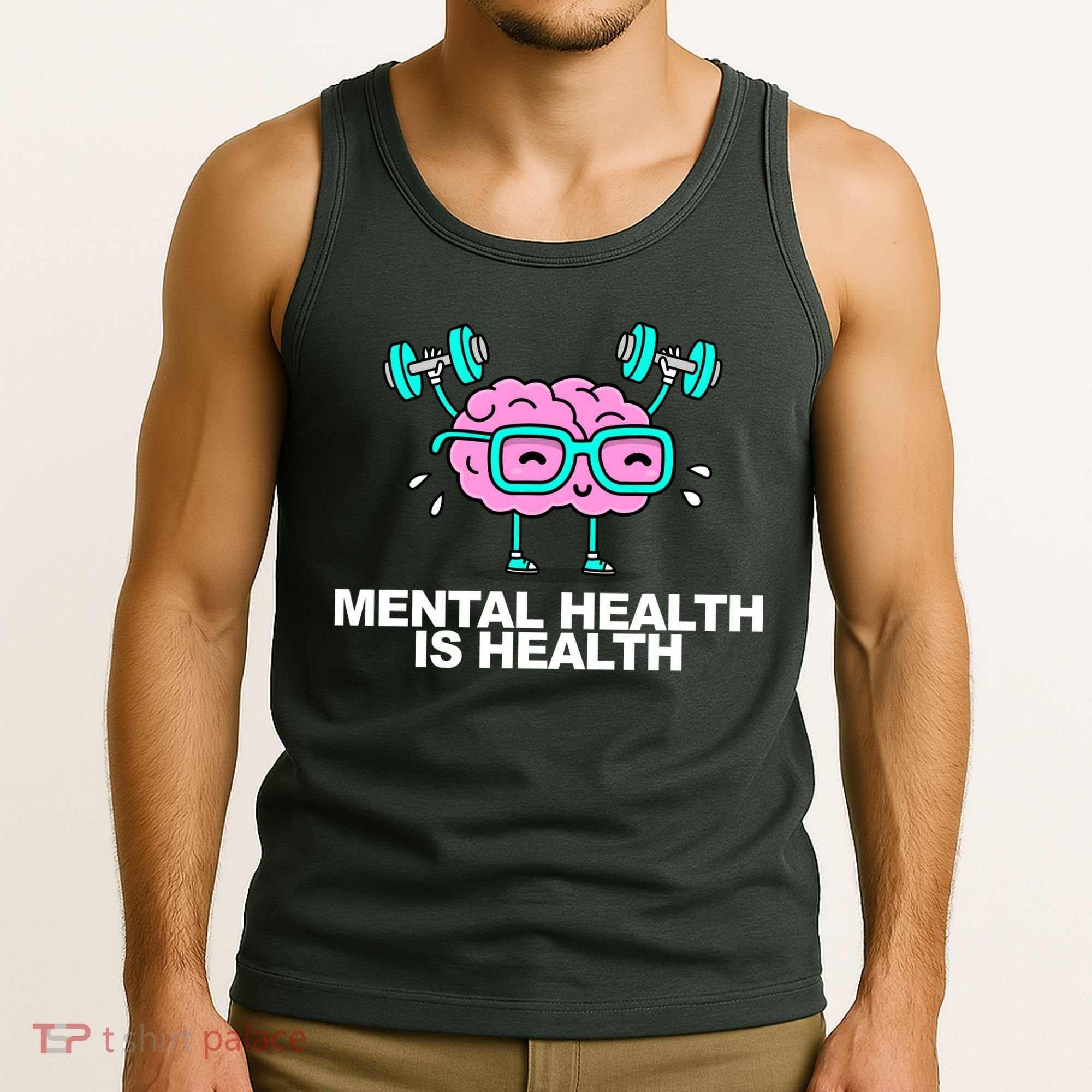 Mental Health Is Health Brain Workout Tank Top