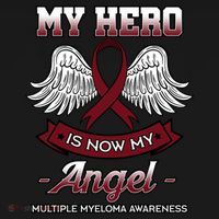 My Hero Is Now My Angel Multiple Myeloma Mm Patient Gift Ornament thumb 1