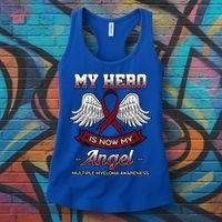 My Hero Is Now My Angel Multiple Myeloma Mm Patient Gift Women's Tank Top thumb 3