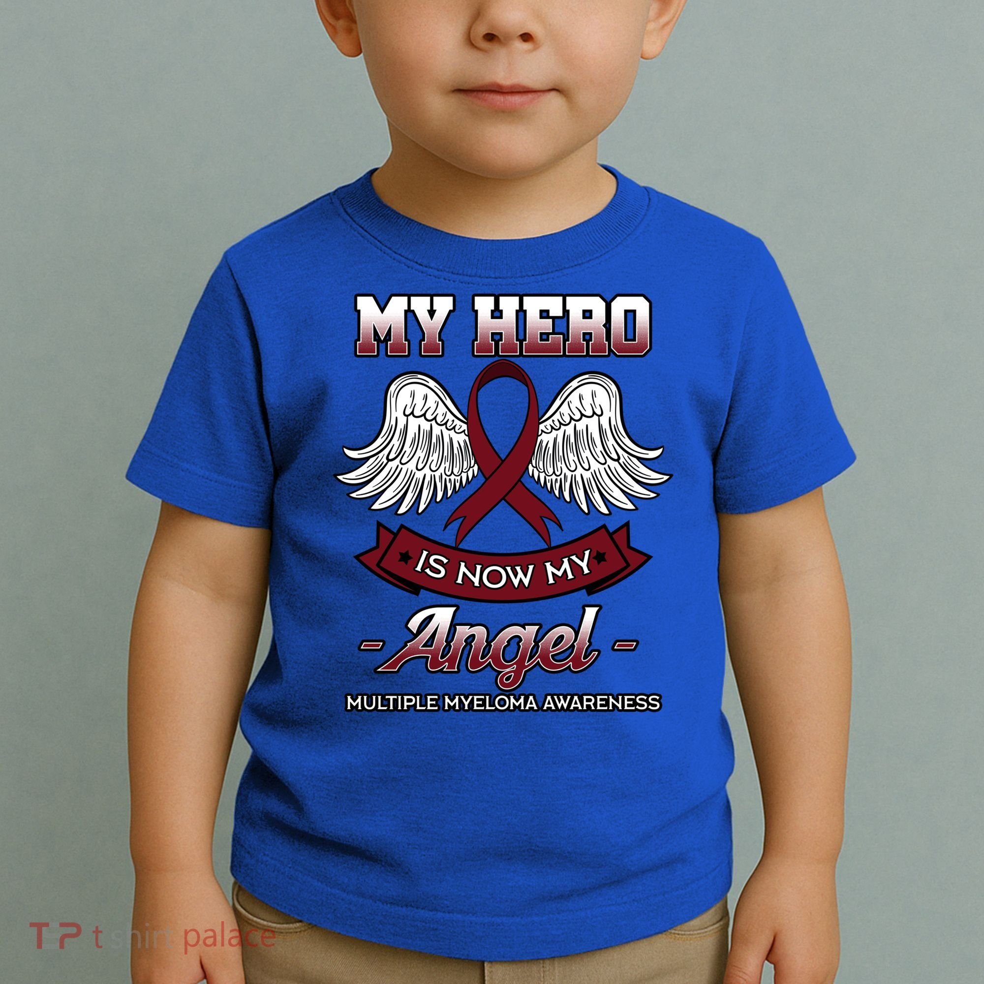 My Hero Is Now My Angel Multiple Myeloma Mm Patient Gift Toddler T-Shirt