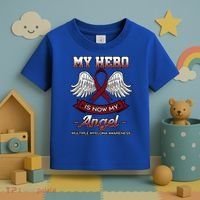 My Hero Is Now My Angel Multiple Myeloma Mm Patient Gift Toddler T-Shirt thumb 3