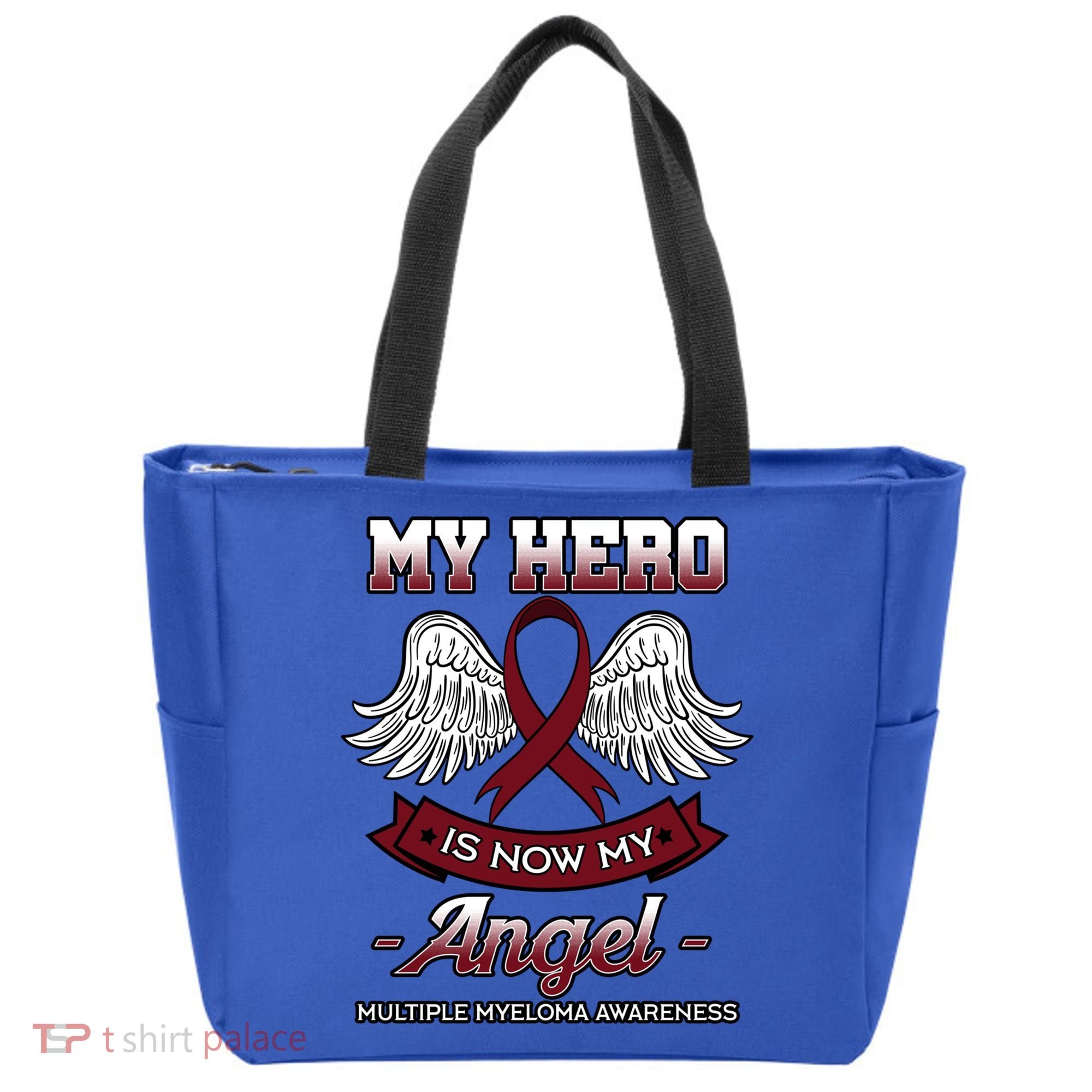 My Hero Is Now My Angel Multiple Myeloma Mm Patient Gift Tote Bag