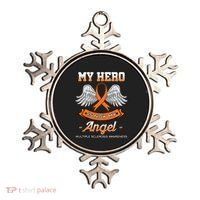My Hero Is Now My Angel Multiple Sclerosis Clouds Glial Scar Gift Ornament thumb 0