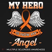 My Hero Is Now My Angel Multiple Sclerosis Clouds Glial Scar Gift Ornament thumb 1