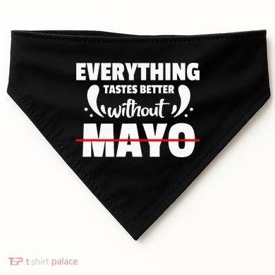 Mayo Hater I Hate Mayonnaise USA-Made Doggie Bandana