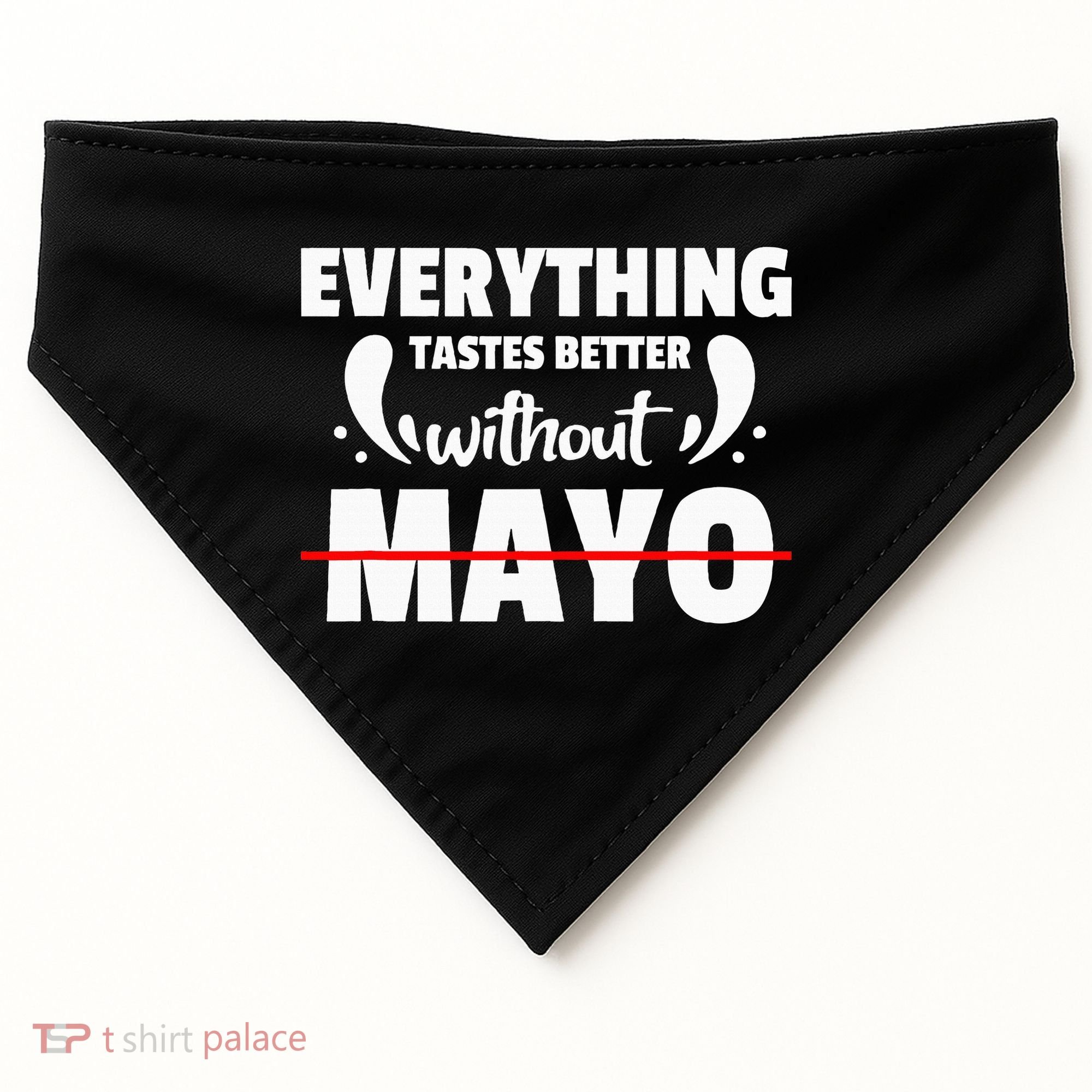 Mayo Hater I Hate Mayonnaise USA-Made Doggie Bandana