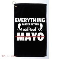 Mayo Hater I Hate Mayonnaise Golf Towel thumb 0