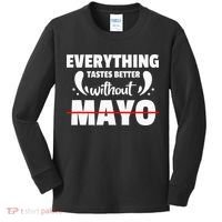 Mayo Hater I Hate Mayonnaise Kids Long Sleeve Shirt thumb 0