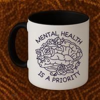 Mental Health Is A Priority Coffee Mug thumb 2