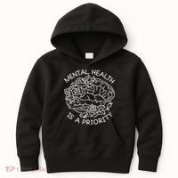 Mental Health Is A Priority Kids Hoodie thumb 0