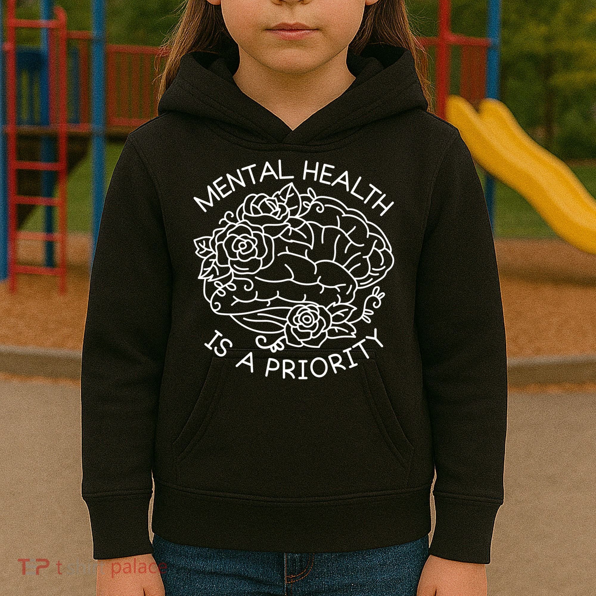 Mental Health Is A Priority Kids Hoodie