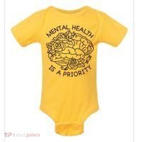 Mental Health Is A Priority Baby Bodysuit thumb 0