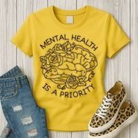Mental Health Is A Priority Women's T-Shirt thumb 3