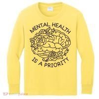 Mental Health Is A Priority Kids Long Sleeve Shirt thumb 0