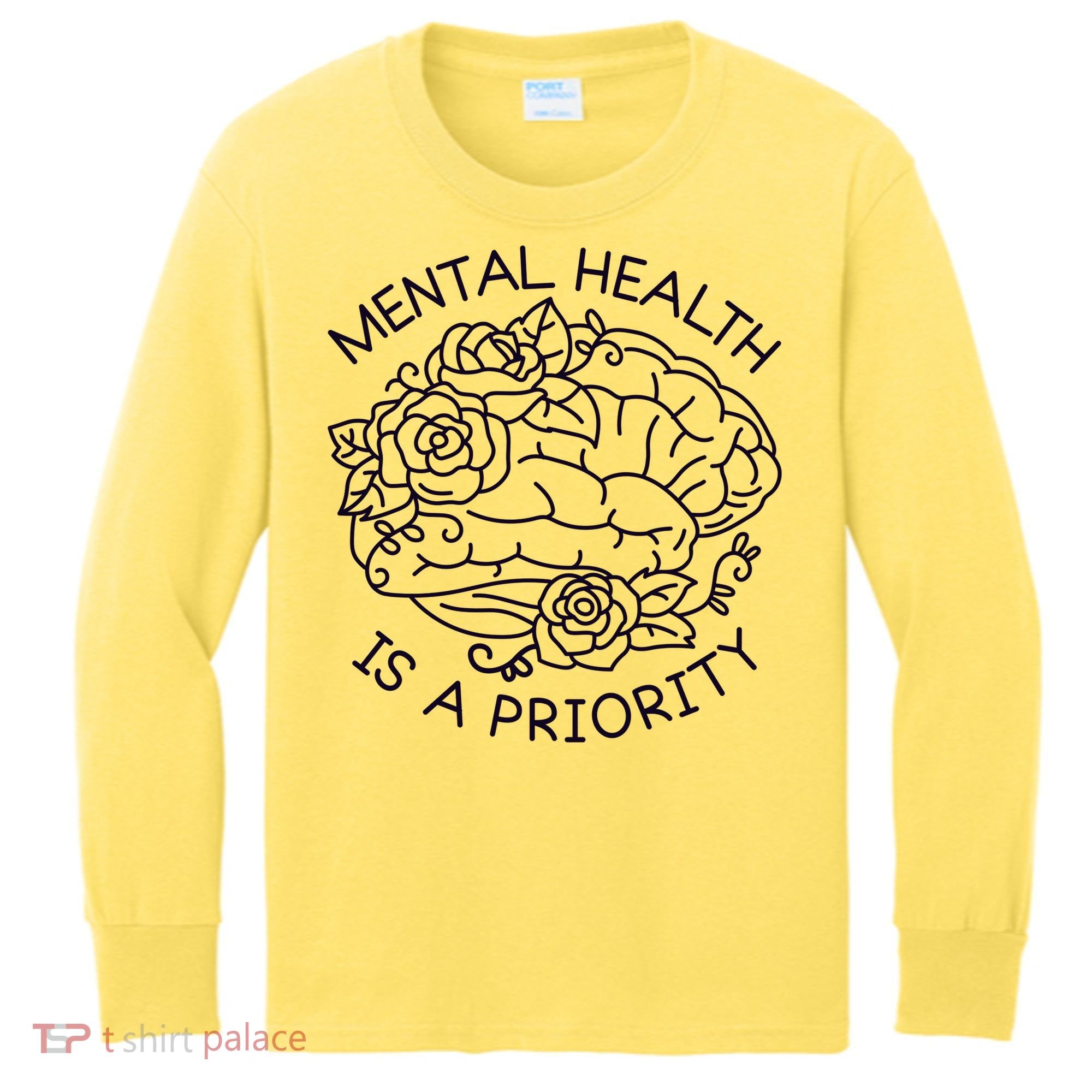 Mental Health Is A Priority Kids Long Sleeve Shirt