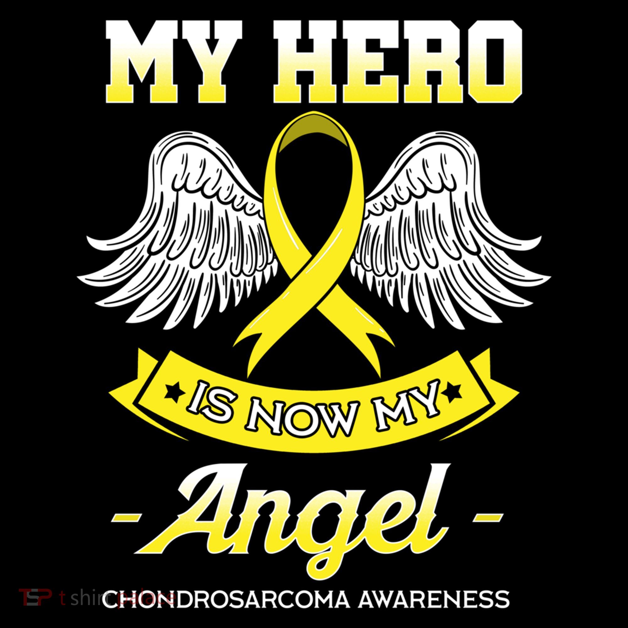 My Hero Is Now My Angel Chondrosarcoma Bone Cancer Sarcoma Gift Coffee Mug