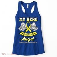 My Hero Is Now My Angel Chondrosarcoma Bone Cancer Sarcoma Gift Women's Tank Top thumb 0