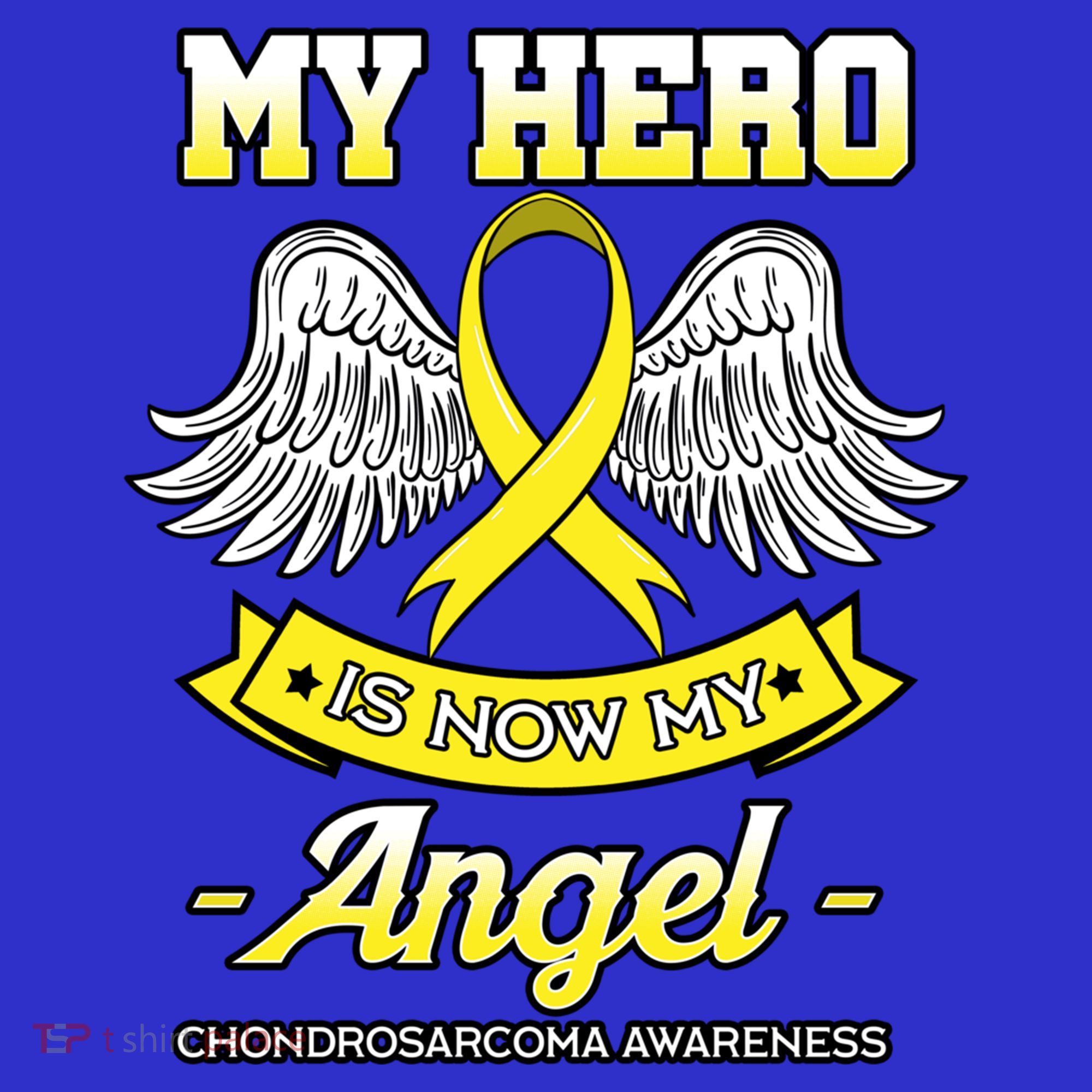 My Hero Is Now My Angel Chondrosarcoma Bone Cancer Sarcoma Gift Women's Tank Top