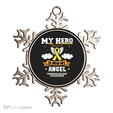 My Hero Is Now My Angel Chondrosarcoma Bone Cancer Sarcoma Great Gift Ornament