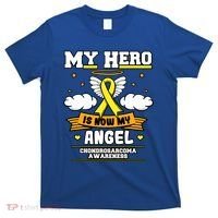 My Hero Is Now My Angel Chondrosarcoma Bone Cancer Sarcoma Great Gift T-Shirt thumb 0