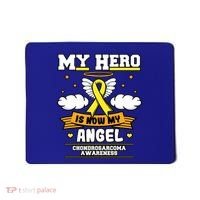 My Hero Is Now My Angel Chondrosarcoma Bone Cancer Sarcoma Great Gift Mousepad thumb 0