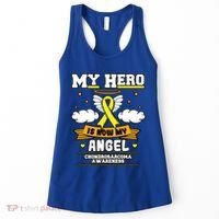 My Hero Is Now My Angel Chondrosarcoma Bone Cancer Sarcoma Great Gift Women's Tank Top thumb 0
