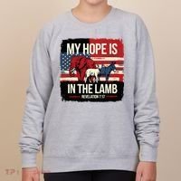My Hope Is In The Lamb Jesus 2024 Election Women's Sweatshirt thumb 0