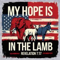 My Hope Is In The Lamb Jesus 2024 Election Women's Sweatshirt thumb 2