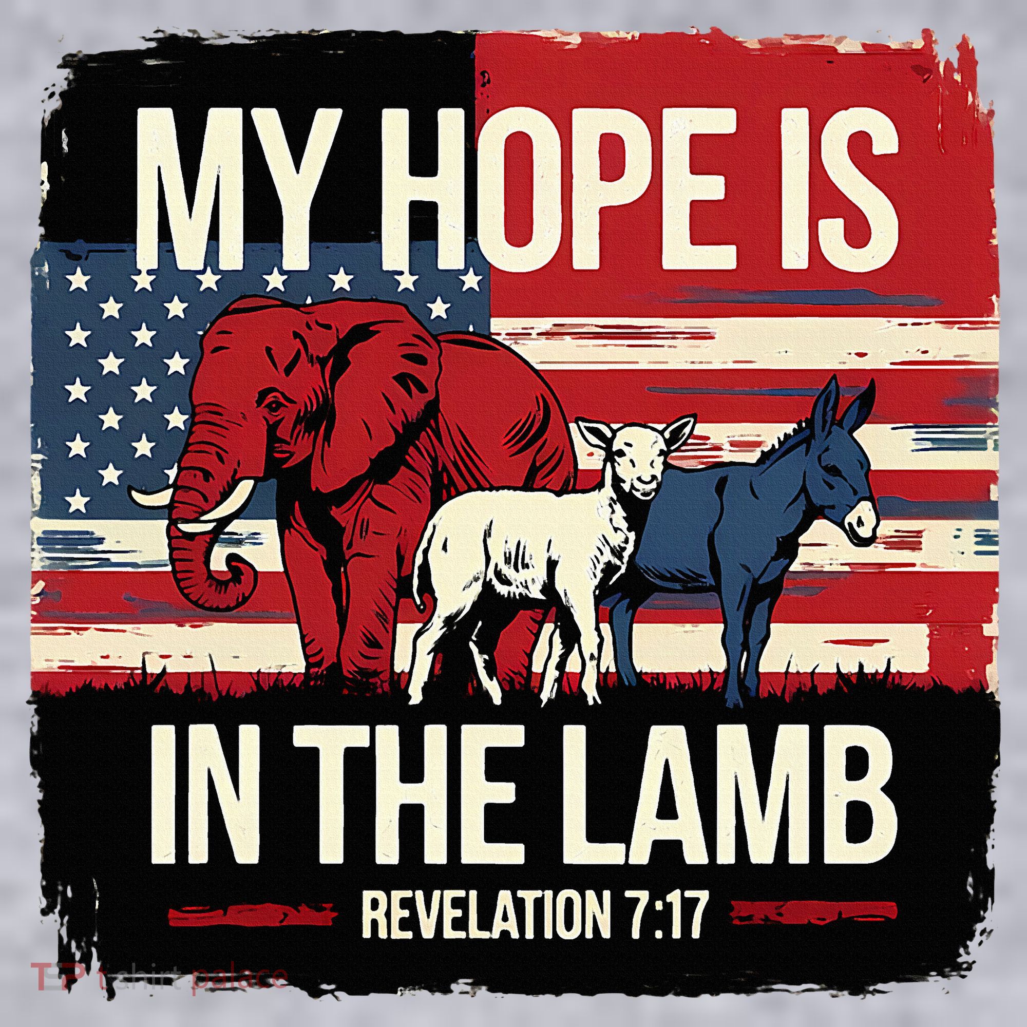 My Hope Is In The Lamb Jesus 2024 Election Women's Sweatshirt