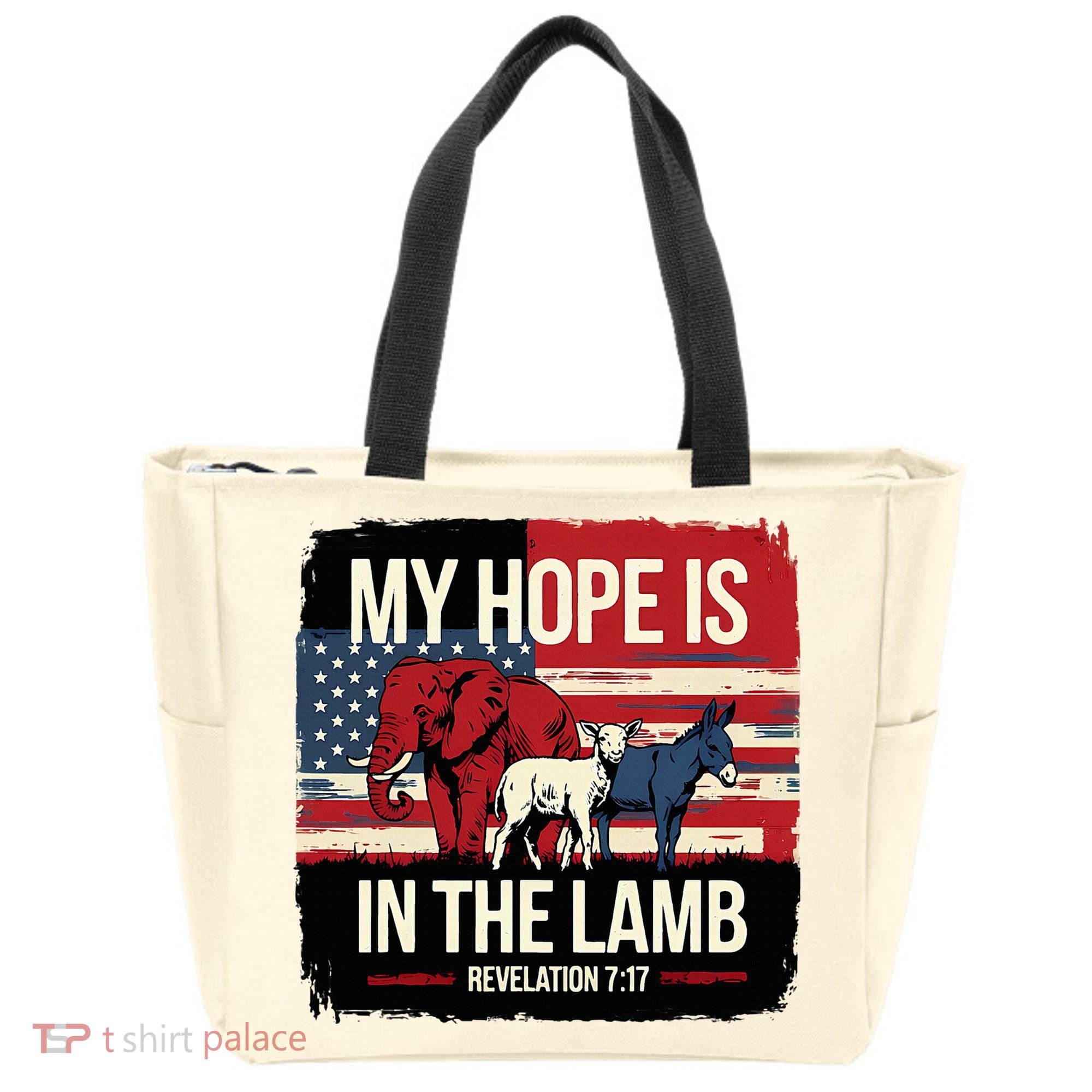 My Hope Is In The Lamb Jesus 2024 Election Tote Bag
